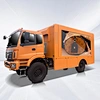 Mobile advertising truck for touring performances